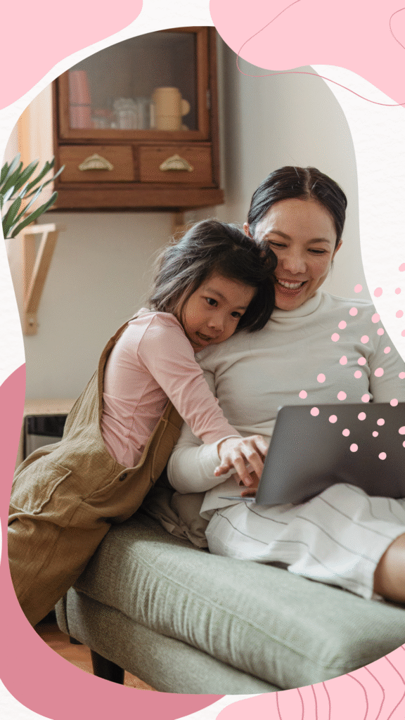 Story Instagram Feliz Dia das Mães Rosa
